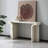 Arvyn Travertine Veneer Console Table