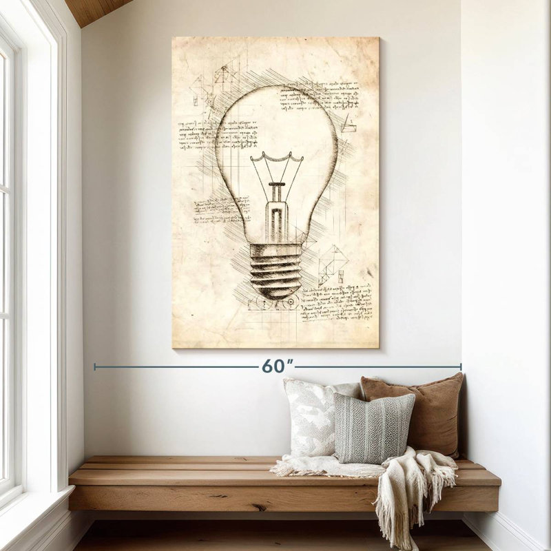 Laelle Light Bulb, 51" H x 34" W