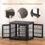 Meuble pour chien robuste de 26 pouces, table de bout décorative pour animal de compagnie, chenil en bois pour l'intérieur-132100354-115403695