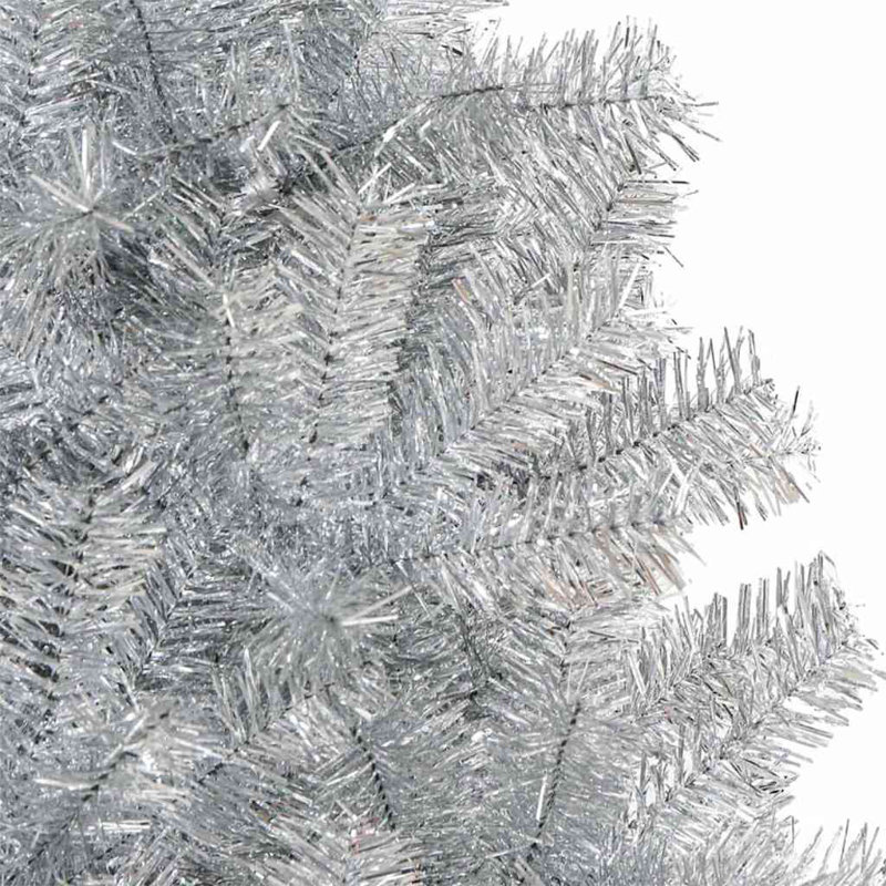 vidaXL Christmas Tree with 300 LEDs with Stand PVC, Silver