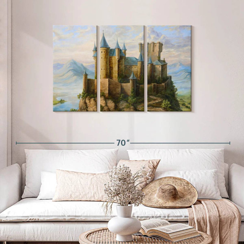 Lilie Castles, 28" H x 45" W