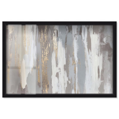 «Flooding Gold II Shadowbox», art mural Boho par Art Remedy