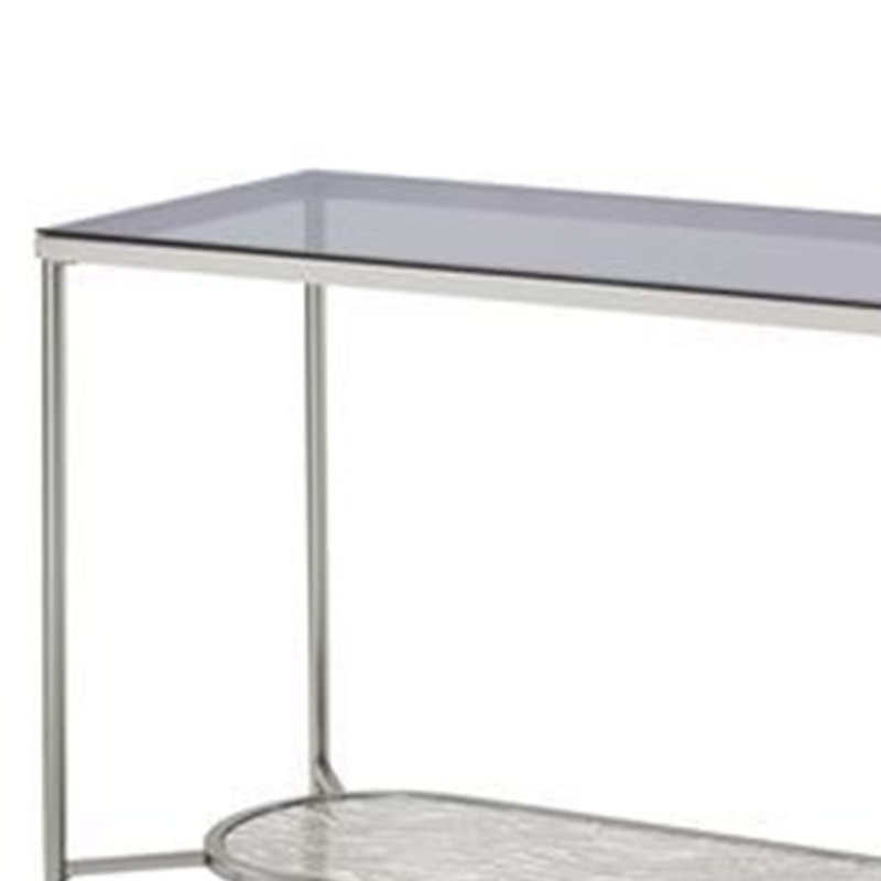 48'' Glass Top Console Table