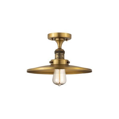 Rouvin Single Light Metal Semi Flush Mount
