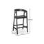 Counter Stool with Solid Wood Frame-126674802