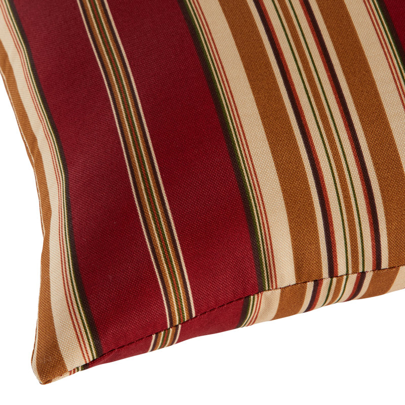 Housse de coussin d'extérieur carré Covington, Rayures Roma