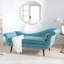 Chaise longue avec accoudoirs à volutes