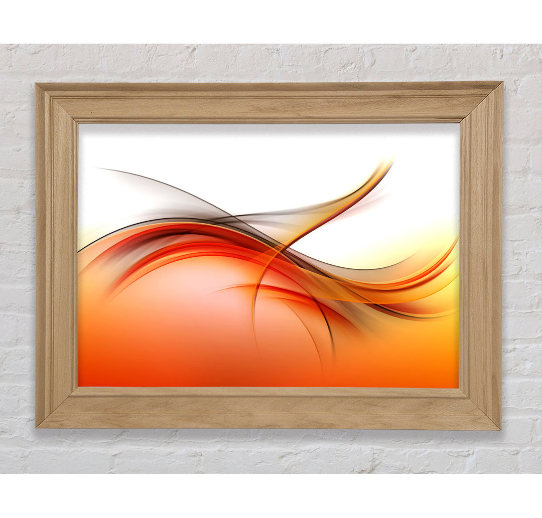 Fire Abstract Swirls - Einzelner Bilderrahmen Kunstdrucke