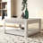 Brandarius 31.5" Rustic Cutout Drawer Square Coffee Table with Storage-1513979157