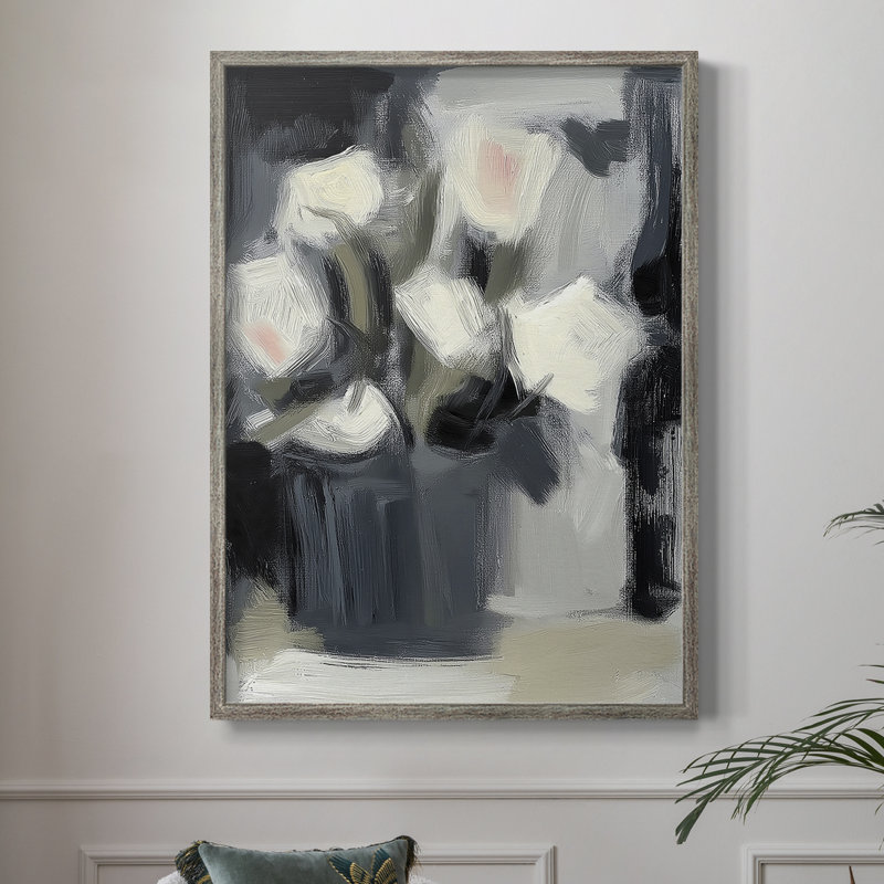 Reproduction encadrée FLORAL Series DCXCV III - bois massif, H 11 po x l 9 po