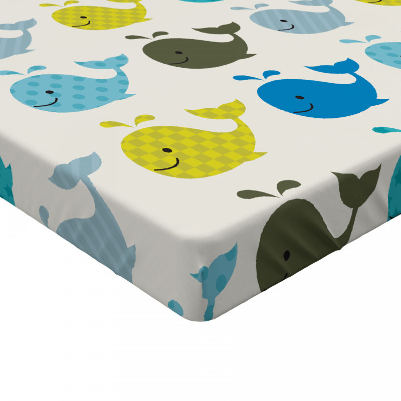 Microfiber Geometric Fitted Sheet, Full Fitted Sheet