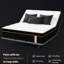 Lit simple de luxe en mousse à mémoire de forme de 10 pouces, ressorts ensachés individuels et matelas avec mousse de gel, ressort, isolement de mouvement, support de bord, idéal pour la chambre à coucher, style moderne