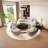 Semi-circular curved shaped movable corner sofa