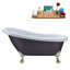 1549.4mm x 701mm Freestanding Soaking Acrylic Bathtub-1279436809-1279436813