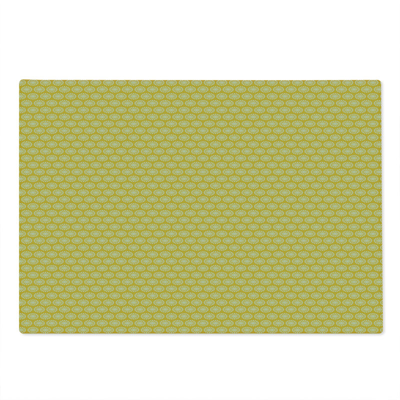 Planche à découper jaune et blanc Ambesonne
