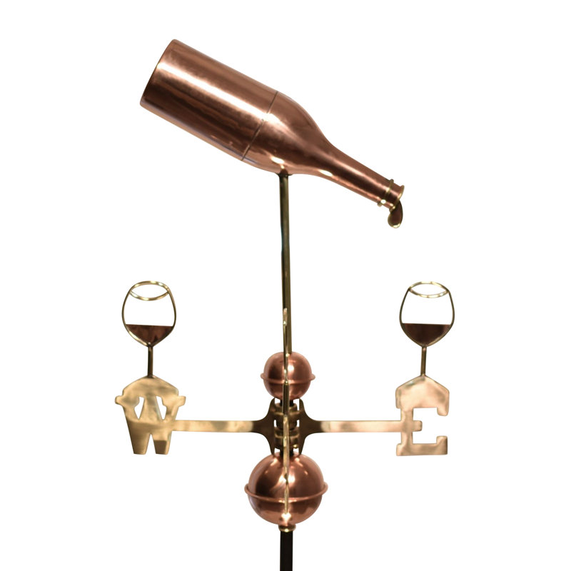 Girouette bouteille de vin