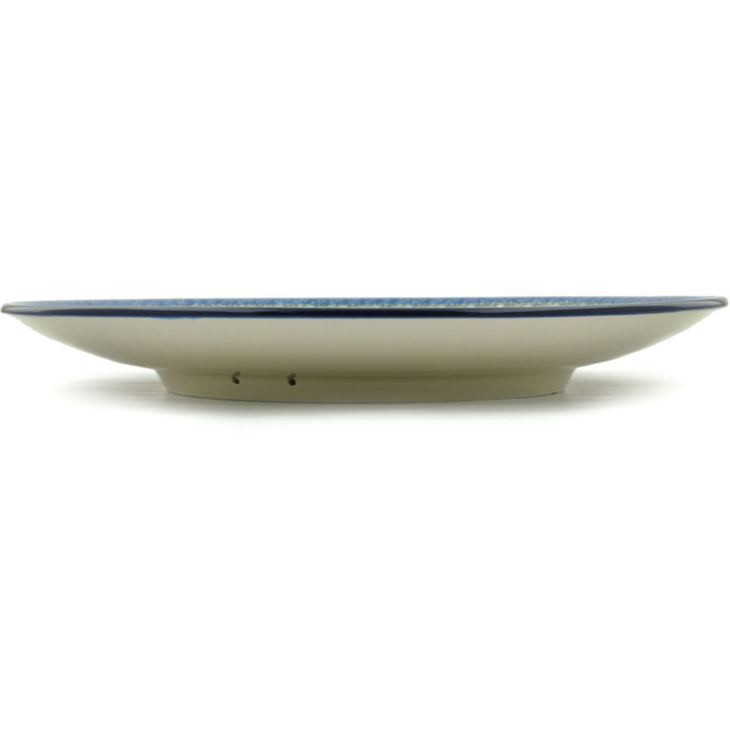 Forget Me Not Stoneware Platter, 1.85" H x 14.29" W x 14.29" D