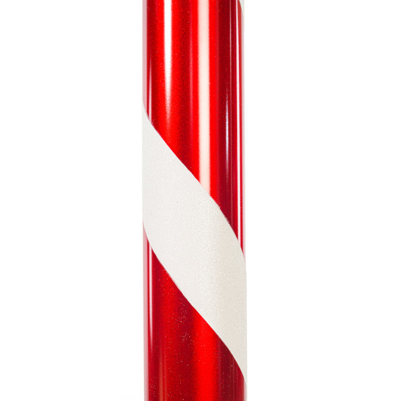 Canne à sucre debout rouge-blanche Canora., H 48 po x l 2,95 po x P 18,1 po