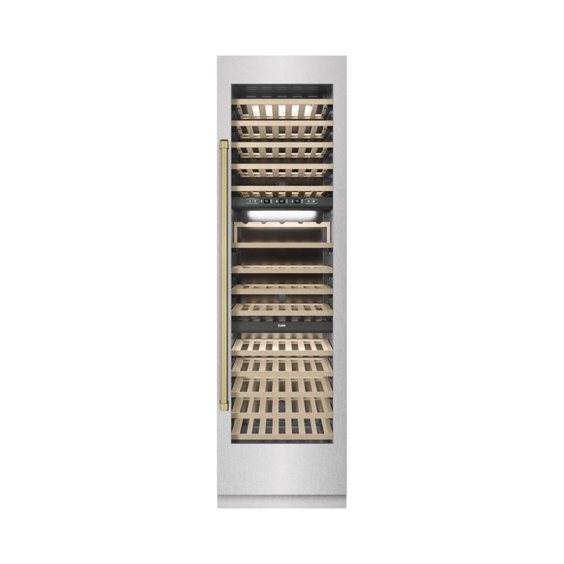 ZLINE 24 po 12,4 pi³ Réfrigérateur à vin colonne 100 bouteilles Triple Zone, Bronze