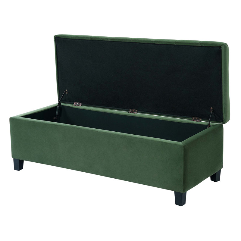 Banc de rangement rembourré avec une capacité de 300 lb, idéal pour le vestibule et la chambre à coucher, polyvalent et élégant