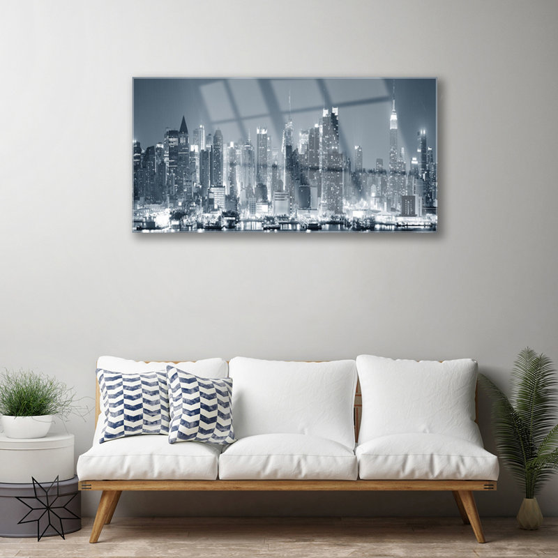City Houses - Unframed Photograph on Glass