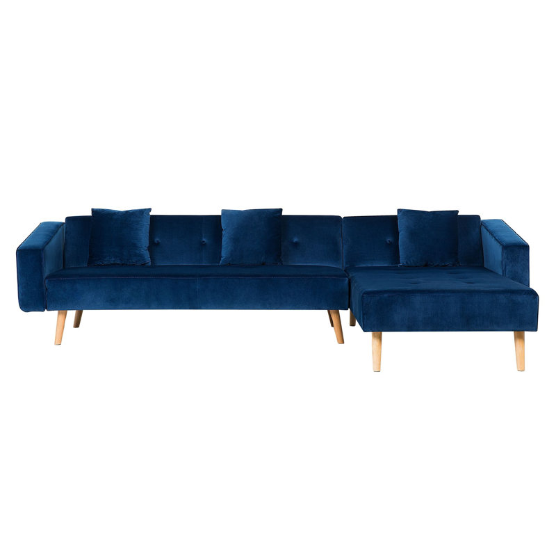 Lukas 4 Seater Sofa Bed, Blue