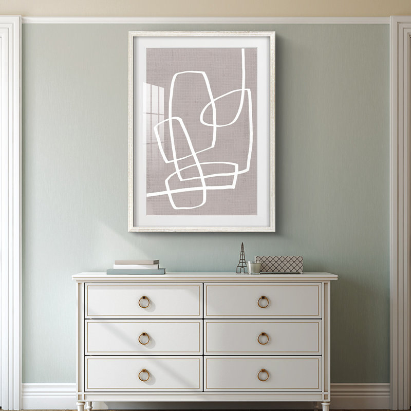 Linen Roundabout II -Framed Print, 28.5'' H x 20.5'' W