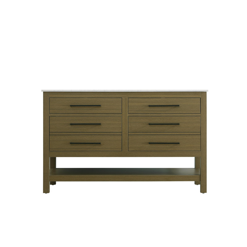54 inch Single Bathroom Vanity_Modern_VF60554, Chestnut Brown, 54"