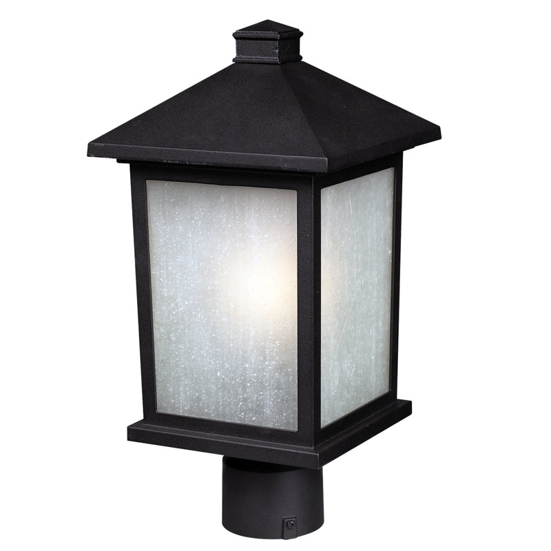 Tête de lanterne d'extérieur 1 lumière, Bronze patiné