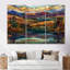 «Mountain Lake Faded Autumn Colors», ensemble d'art mural abstrait-1545103702-1545103704