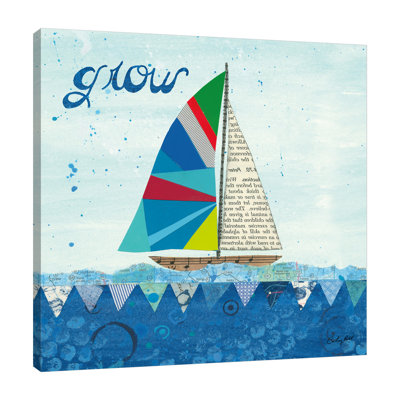"Rainbow Spinnakers III", toile tendue par Courtney Prahl