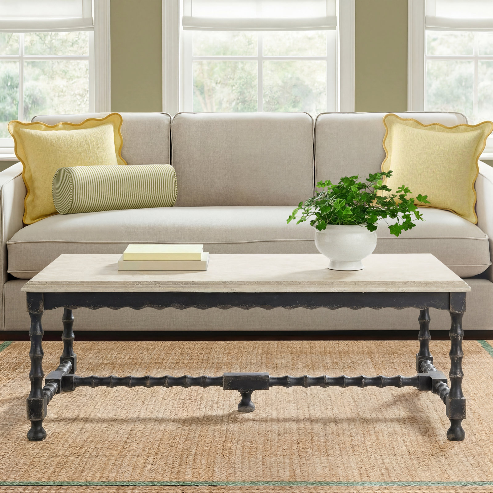 Chamberlain 54" Solid Wood Cocktail Table