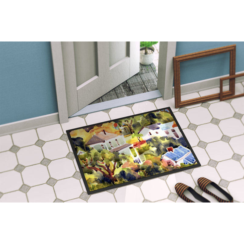 Tapis de porte intérieur anti-dérapant maison, Rectangle 2 pi x 3 pi