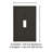Mulholland 1-Gang Toggle Light Switch Wall Plate-32219006