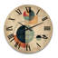 Horloge murale en bois massif Margret-1176056712