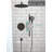 SR SUN RISE Wall Mount Shower System With Adjustable Slide Bar, 6-Function Hand Shower, Rain Shower Combo, Pressure Balance Valve, Cupc Certified For Bathroom Remodel-114406301
