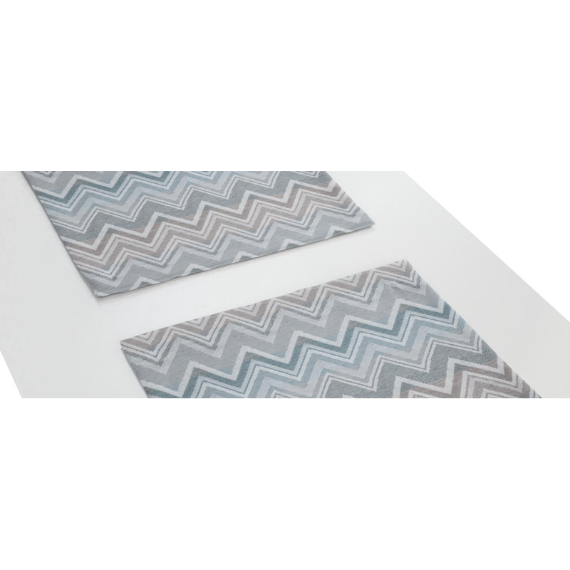 Kurtus Dining Linen Set, Light blue/Grey