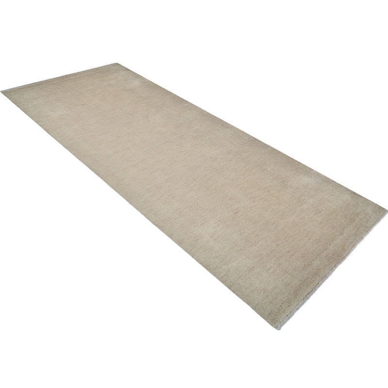 Crayton Hand Knotted Loom Wool Eco-Friendly Area Rugs - Octagon, Beige Color, Plain Solid Design, High Pile Thick Handmade Anti Skid Area Rugs for Living Room, Bed Room