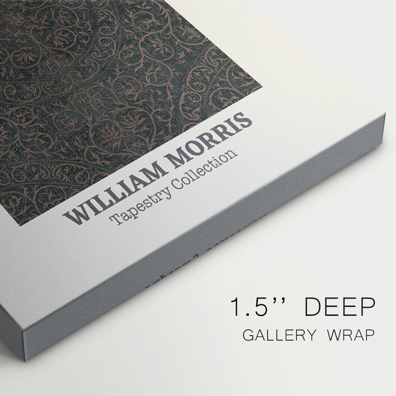 Toile tendue avec galerie William Morris, H 60 po x l 40 po