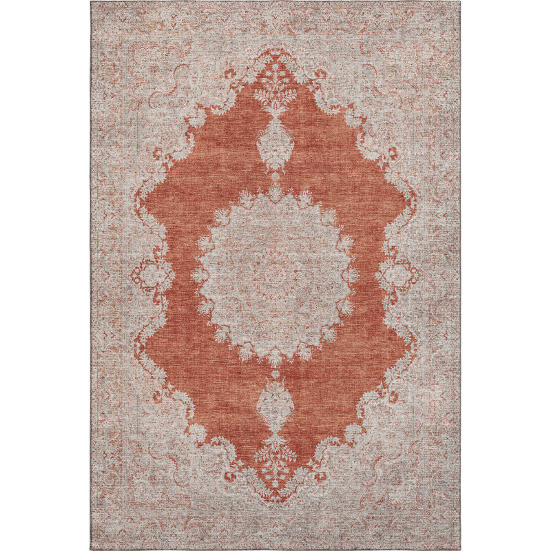 Premium Machine Washable Natoma AMF1003 Oriental Rug, Rectangle 8' x 10'