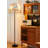 French Retro-Style Wrought Iron & Fabric Floor Lamp-118775608