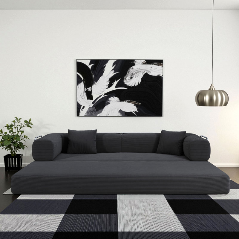 78.8" Modular Sofa, Convertible Pudding Block Sofa, Floor-Standing Sofa Bed With Armrests And Comfortable Sofa Bed, Compression Sofa