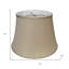 Abat-jour cloche en soie brune