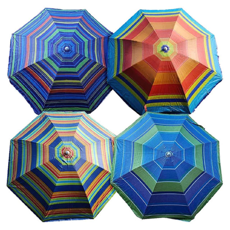 Parapluie de plage 72 po Elektra, Rayures multiples 4