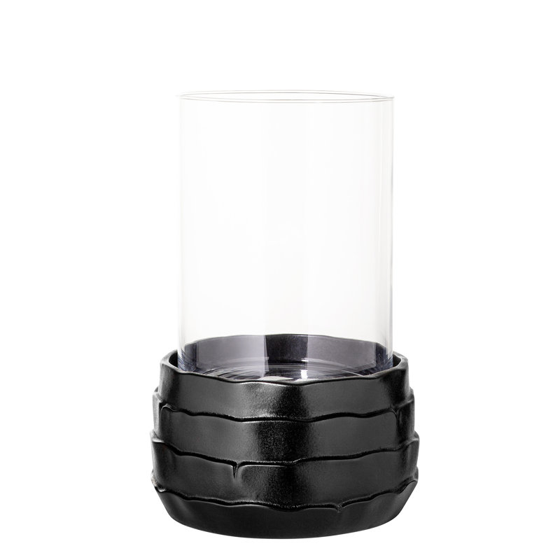 Concrete / Cement Tabletop/middle Piece Hurricane, Black