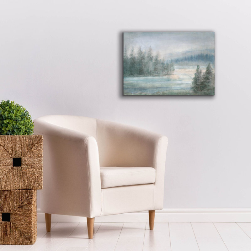 «Morning On The Lake» par Danhui Nai, art mural sur toile, H 18 po x l 26 po