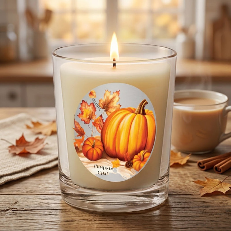 Scented Beeswax Candle Pumpkin Chai