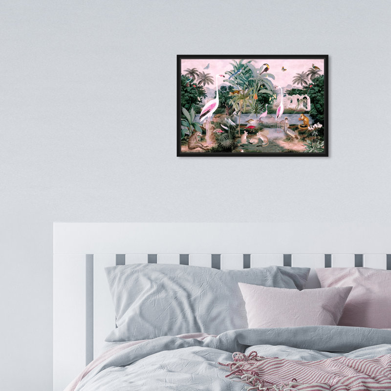 The One Place Day - Impression sur toile, H 16 po x l 24 po, Toile encadrée, Noir