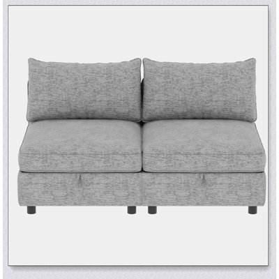 Canapé d'angle convertible avec rangement, combinaisons flexibles pour le salon, ensemble de canapé-lit (2 pièces)