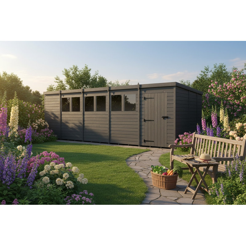 19x8 Pent Composite Shed